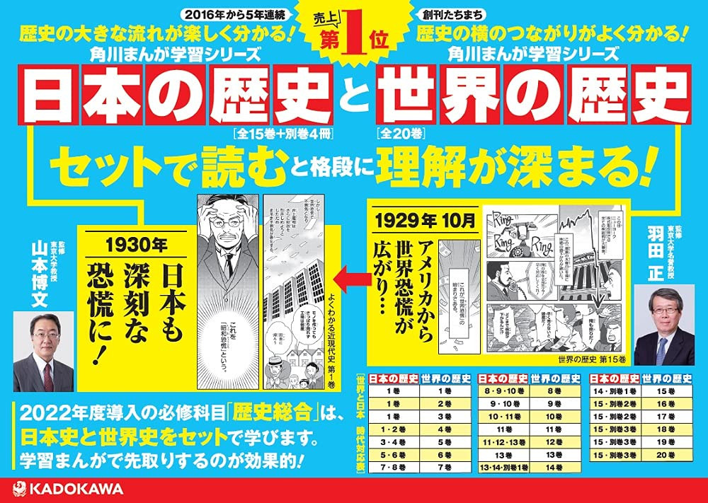 KADOKAWA Manga Learning Series World History Complete 20-Volume Set - Imagem 4
