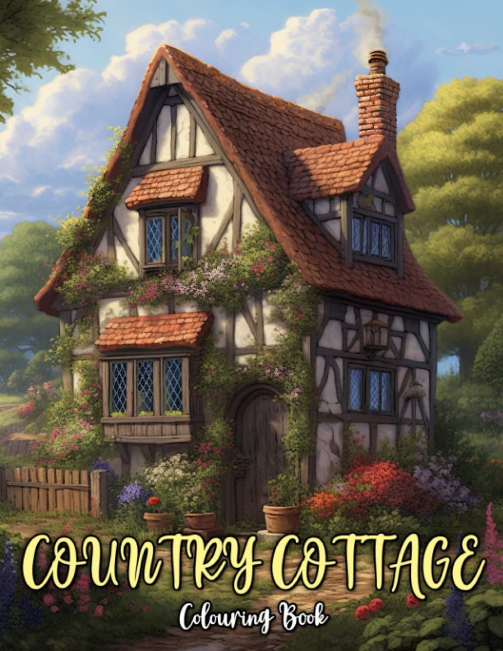 Country Cottage Coloring Book, Tony Clark
