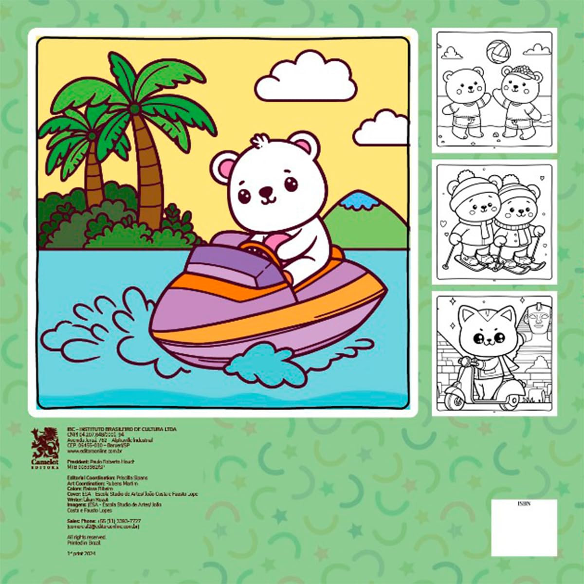 Cute & Comfy Coloring Book for Adults - Bold Easy - Livro de Colorir Adulto - Imagem 2