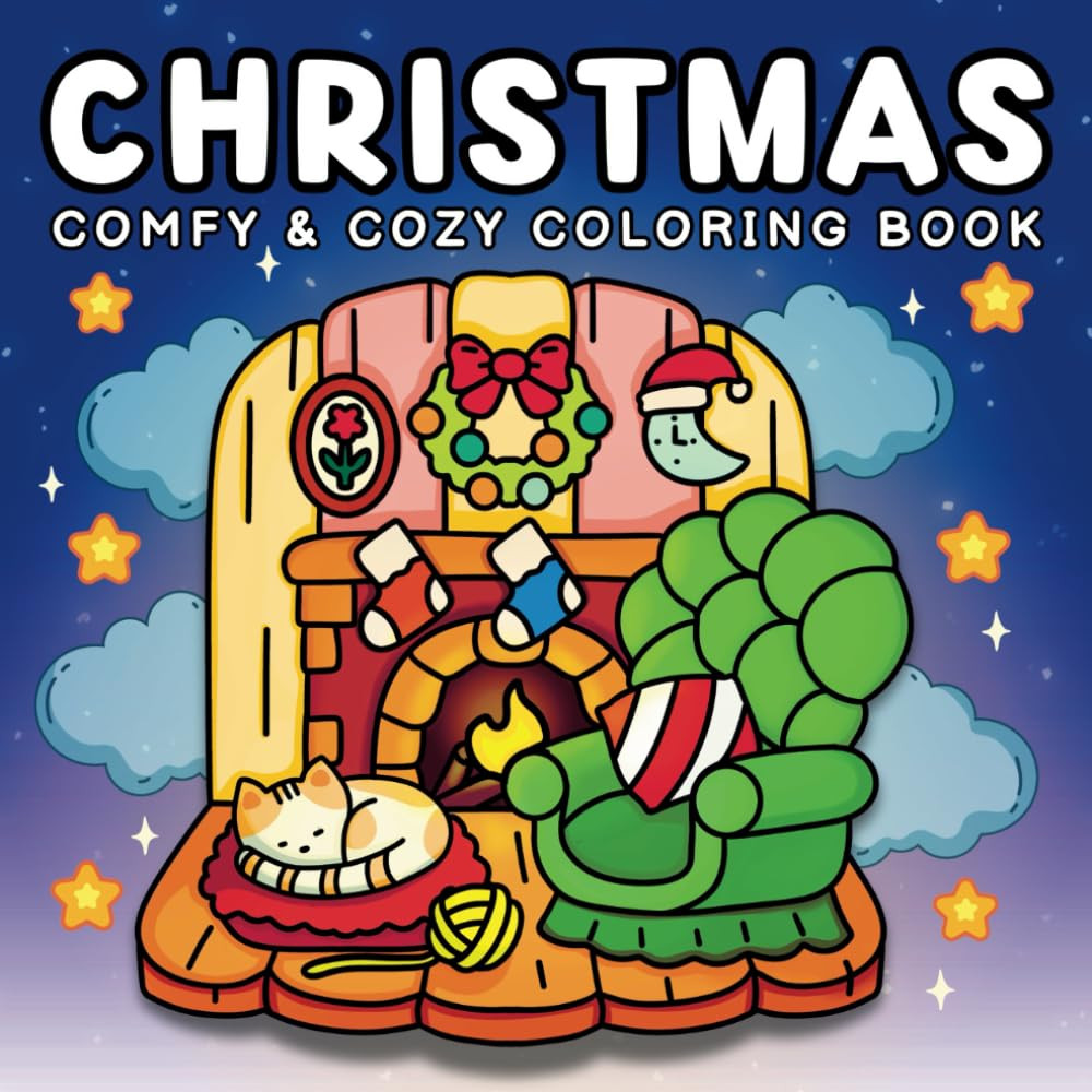 Comfy & Cozy Christmas Coloring Book, Annie Holiday