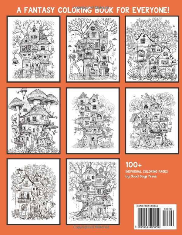 Whimsical Fairy Houses Coloring Book, Good Days - Imagem 2