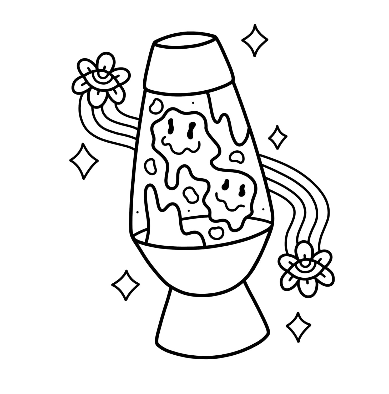 Trippy & Groovy Psychedelic Coloring Book, Hikaru Kotz - Imagem 5