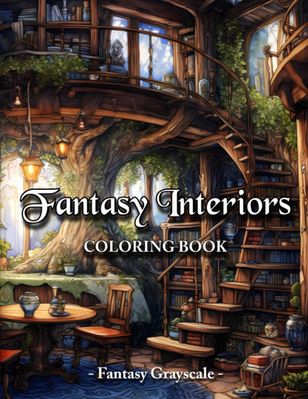 Fantasy Interiors Coloring Book, Gloria Webber