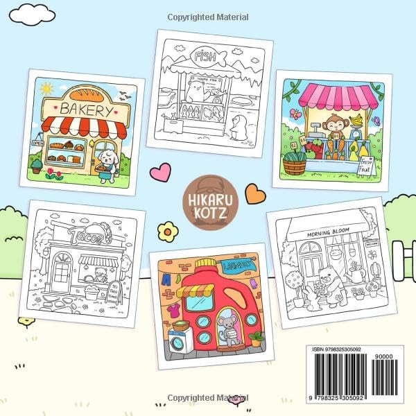 Adorable Shop: Cute & Simple Coloring Book, Hikaru Kotz - Imagem 2