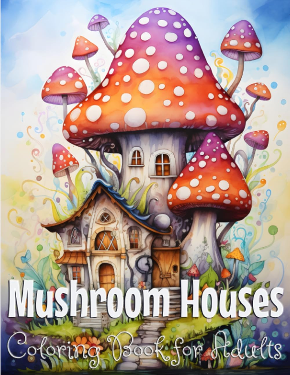 Mushroom Houses Coloring Book , Alice Ron