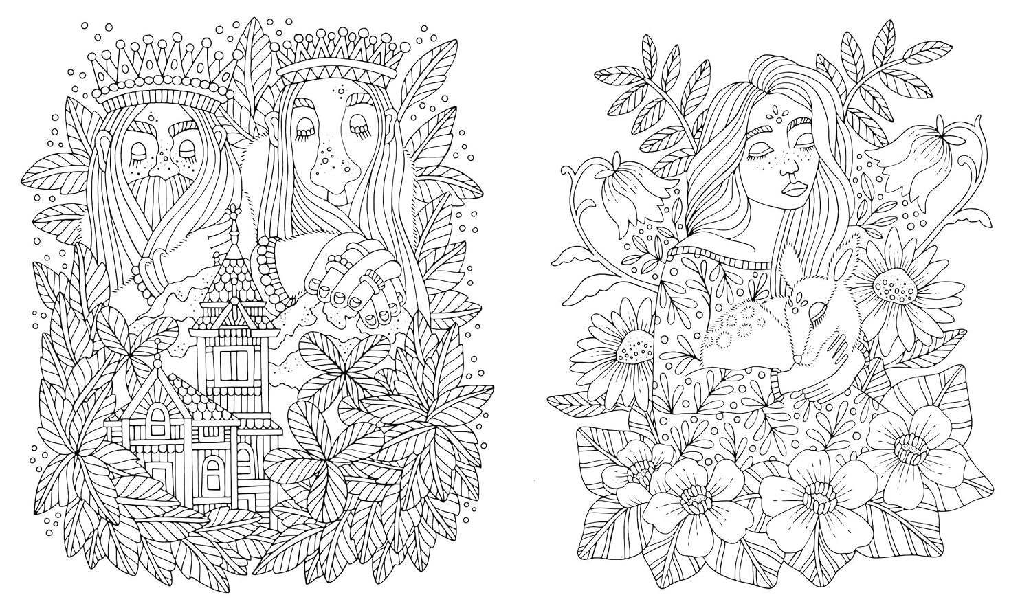 Fairy Tales & Folklore Coloring Book, Emelie Oberg - Imagem 2
