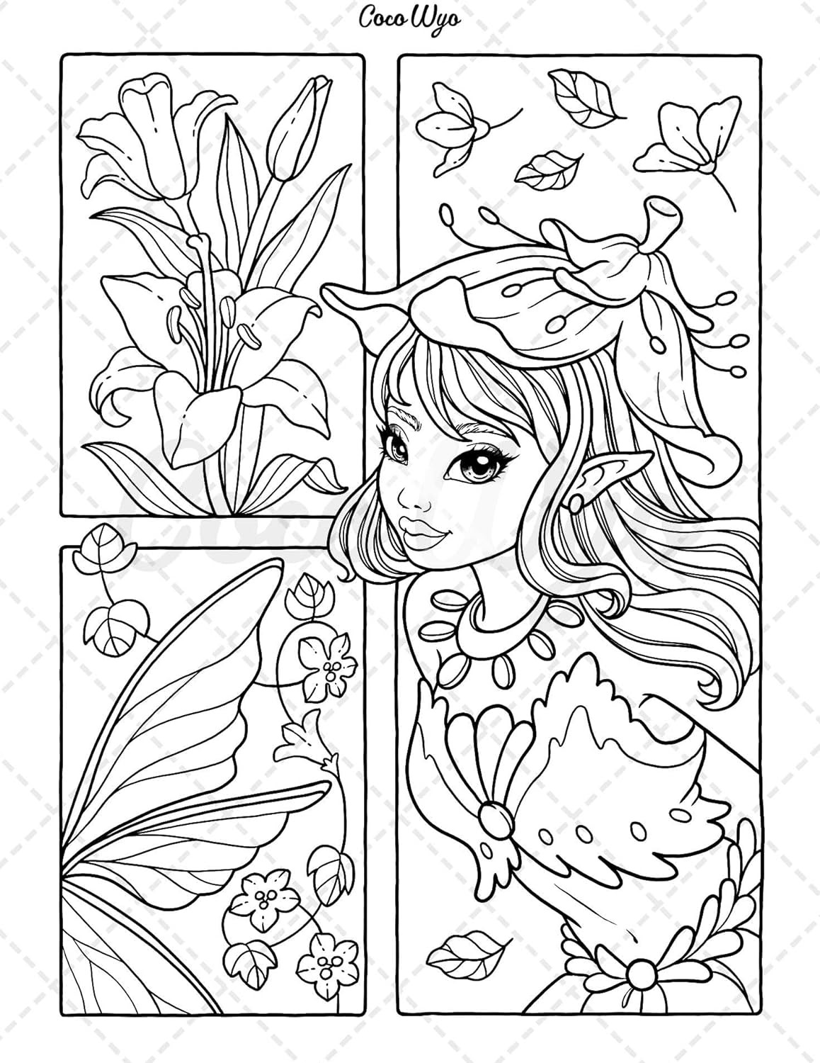 Fairy Beauties: Coloring Book, Coco Wyo - Imagem 3