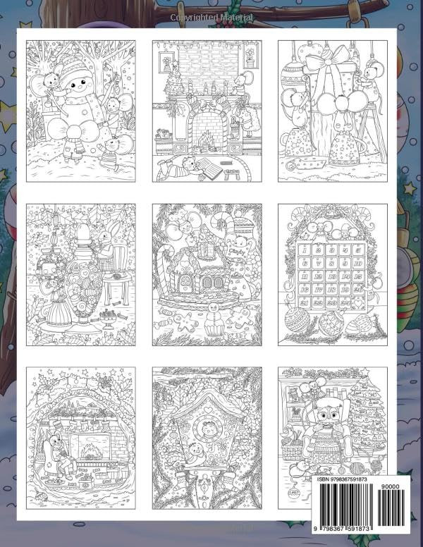 Whimsical Winter Coloring Book, Ava Browne - Imagem 2