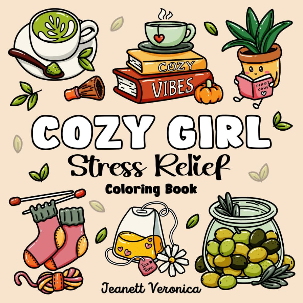 Cozy Girl Coloring Book, Jeanett Veronica