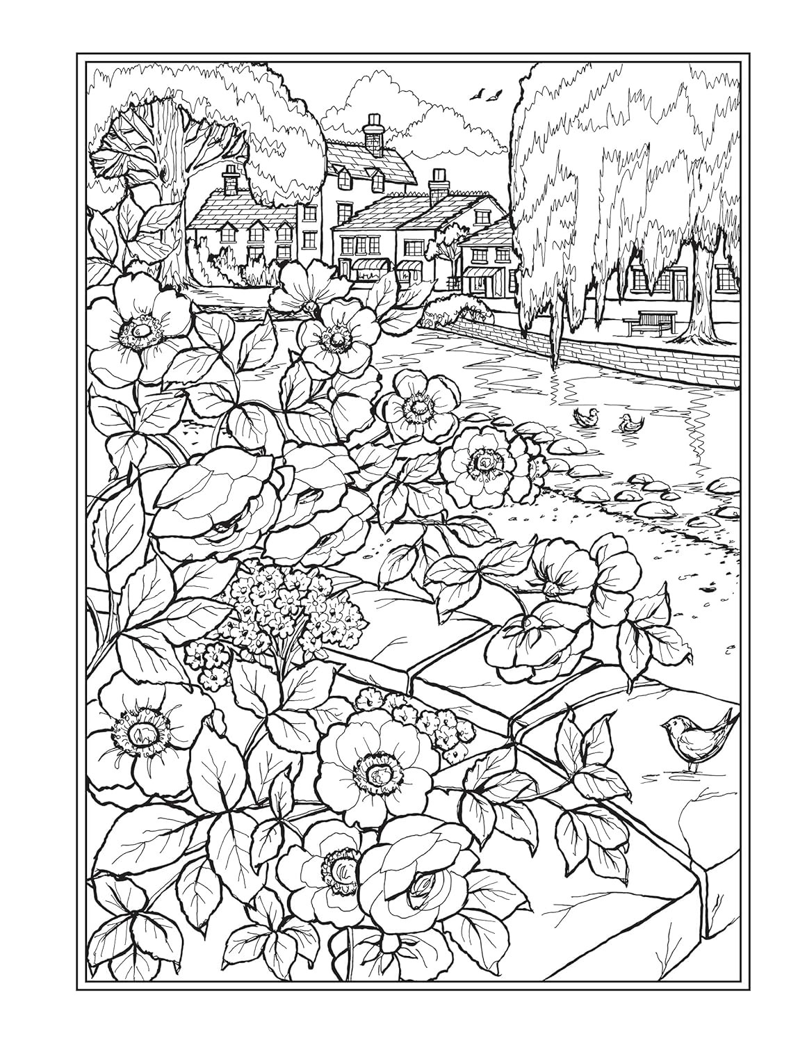 Creative Haven Village Charm Coloring Book, Teresa Goodridge - Imagem 7
