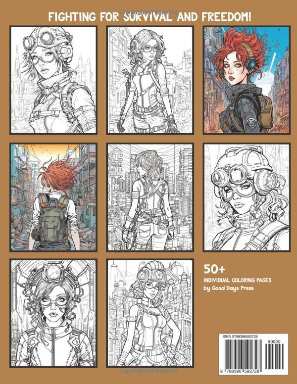 Steampunk Warriors Coloring, Good Days - Imagem 2