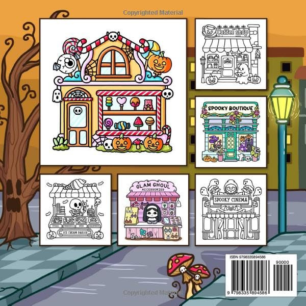 Spooky Shop Coloring Book, Southern Lotus - Imagem 2