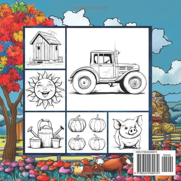 On the Farm Coloring Book,  Alice Olivia Schmidt - Imagem 2
