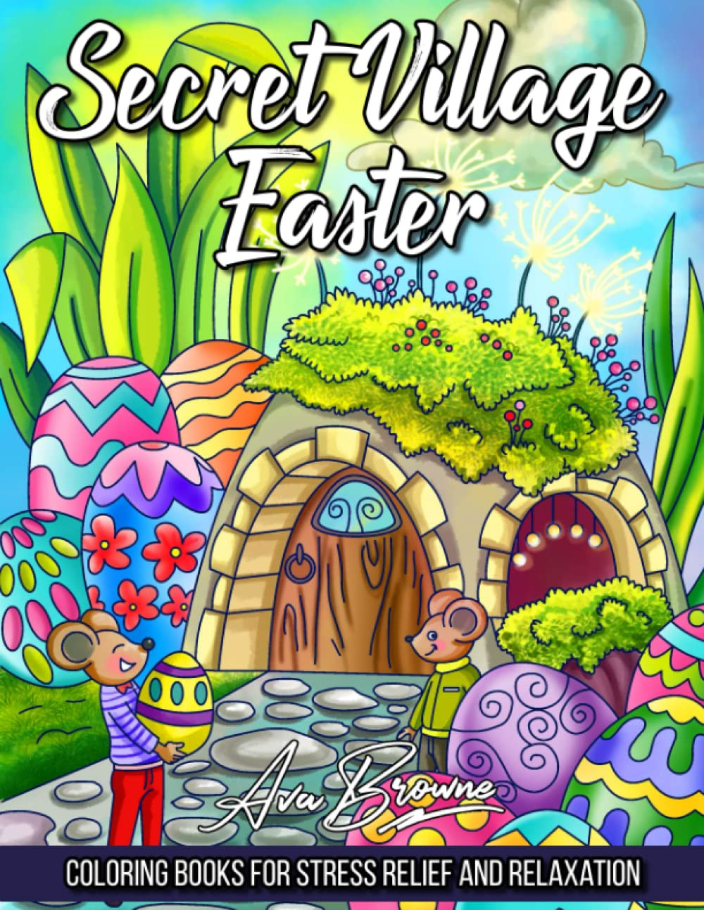 Secret Village Easter Coloring Book, Ava Browne