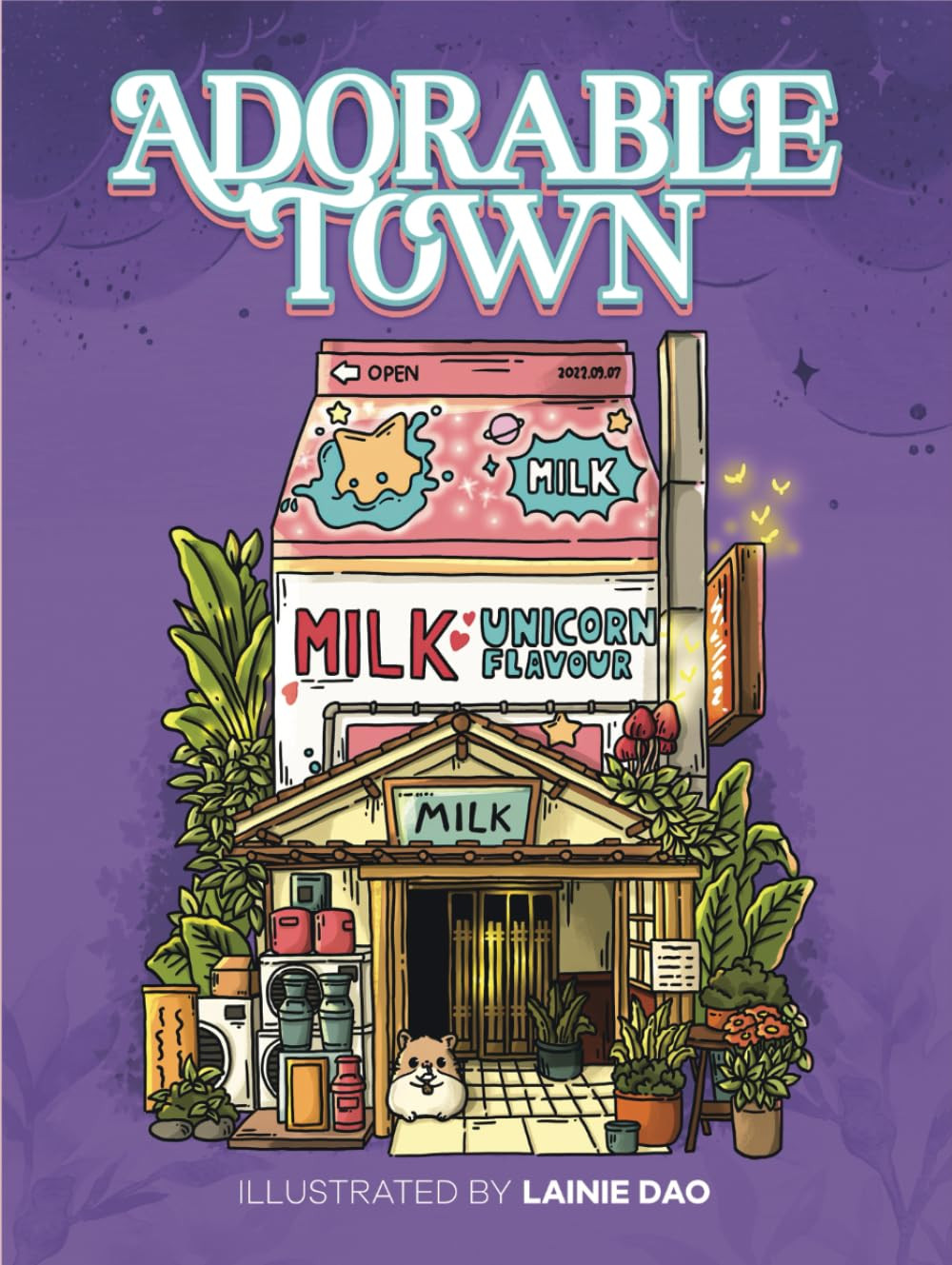 Adorable Town Coloring Book, Lainie Dao