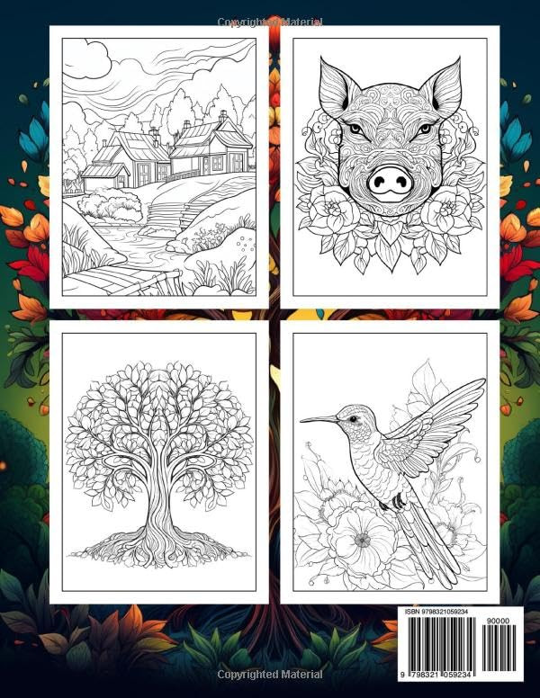 Nature's Calm Coloring Book, Hawkins - Imagem 2