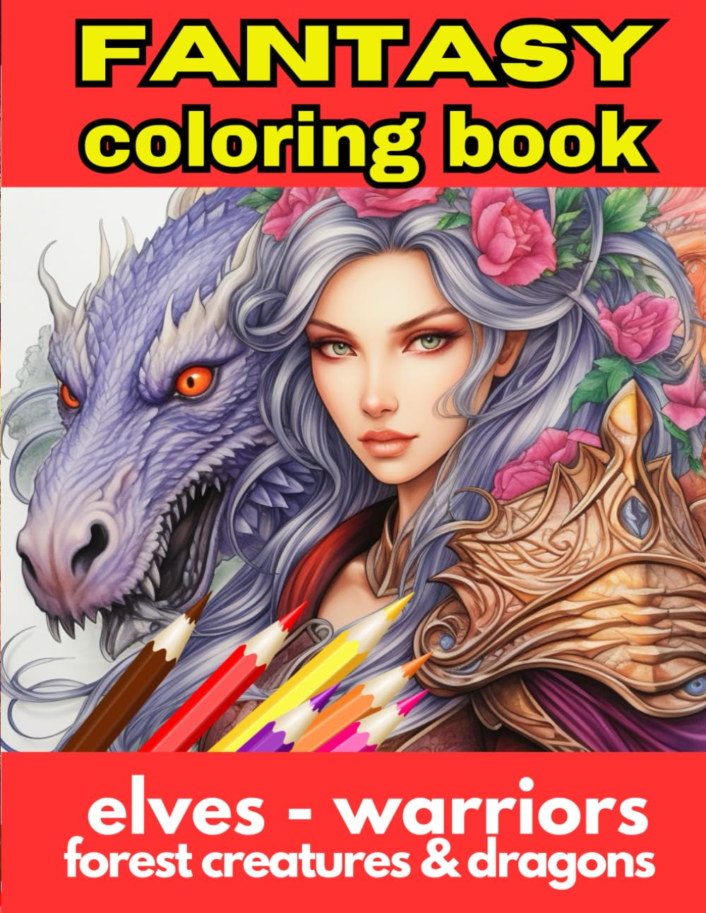Fantasy 2  Coloring Book, Francesca Purple