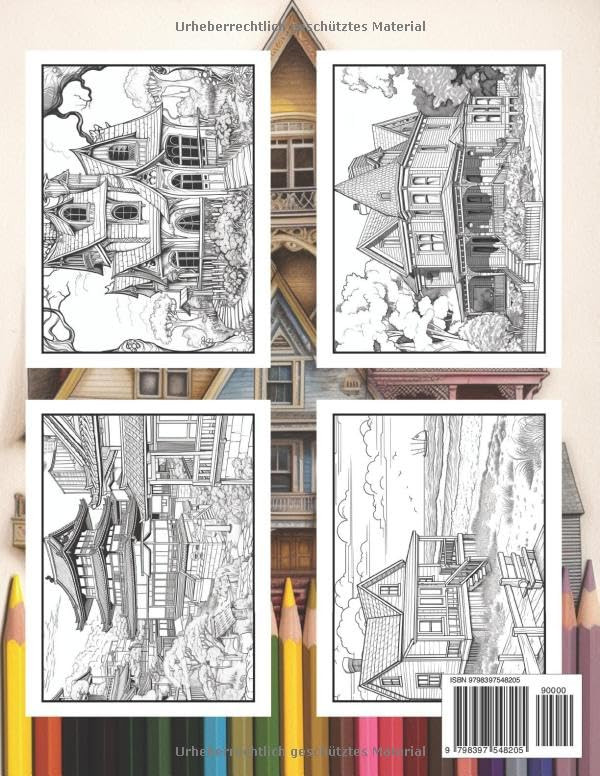 Haeuser aus aller Welt Malbuch fuer Erwachsene, Lera Lisa - Imagem 2