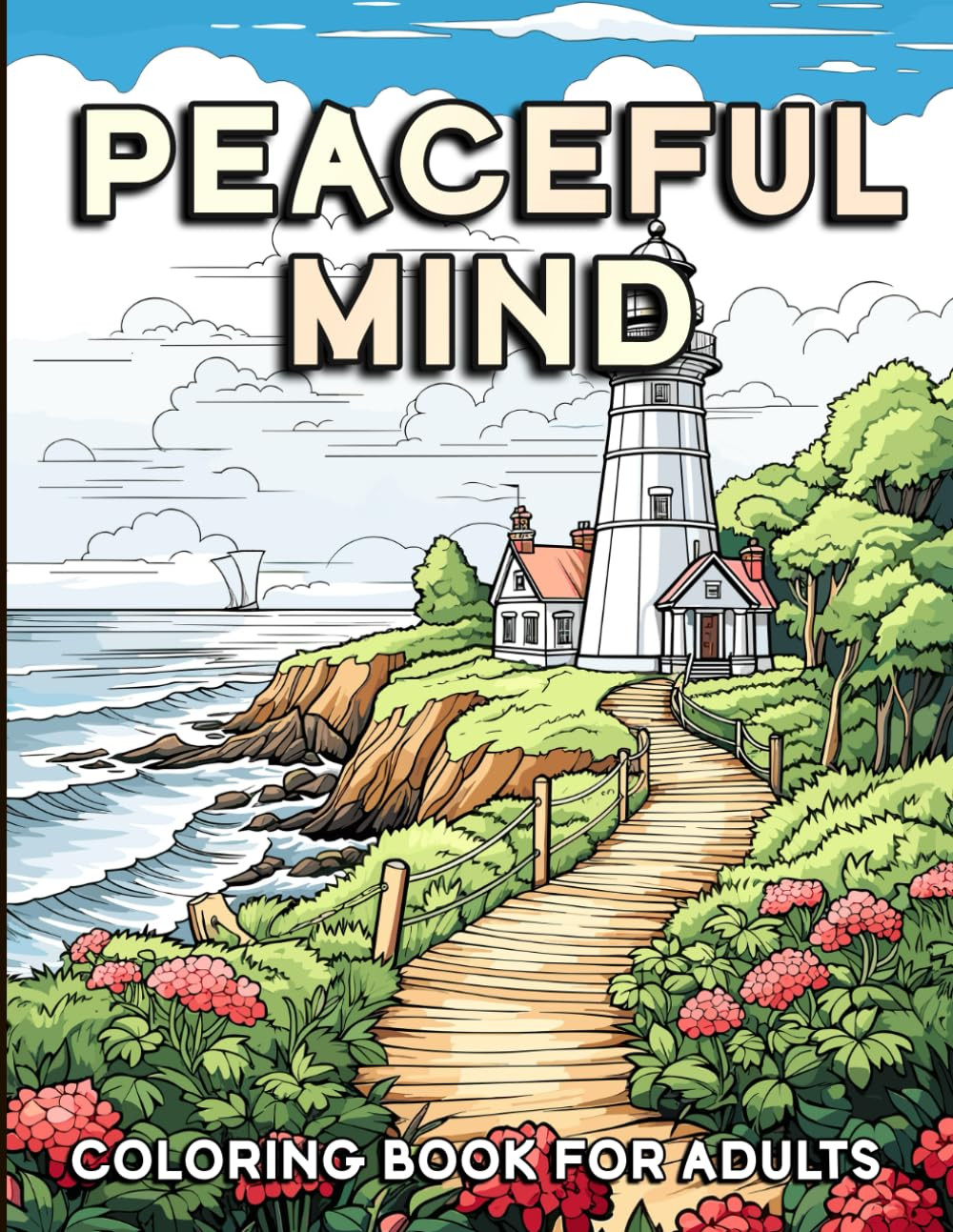 Peaceful Mind: Stress Relief Coloring Book, We Color
