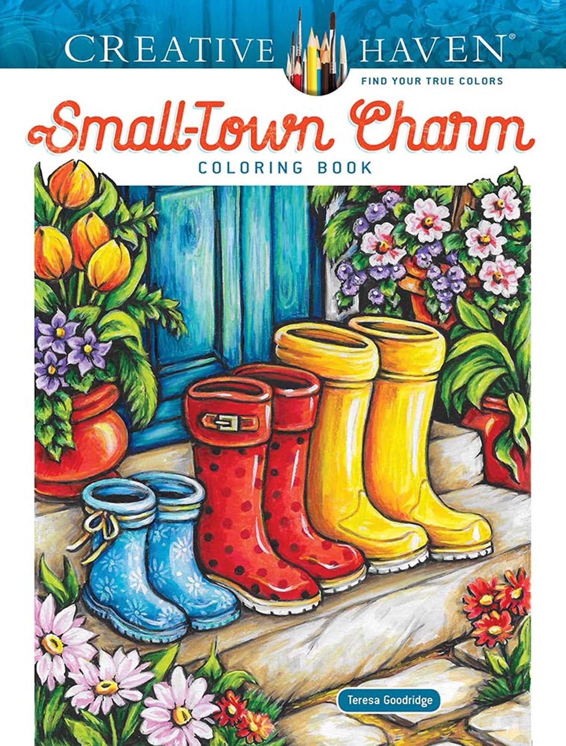 Small-Town Charm Coloring Book, Teresa Goodridge