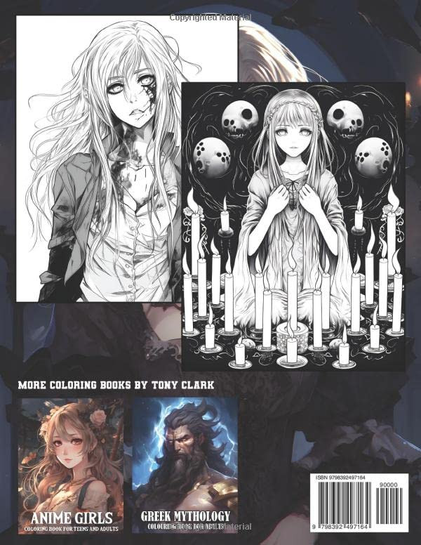 Gothic Anime Coloring Book, Tony Clark - Imagem 2