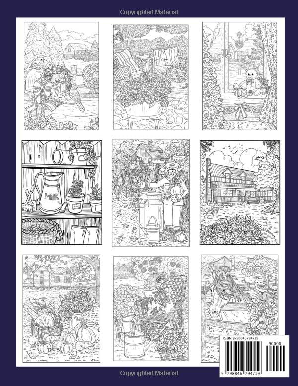 Country Seasons Coloring Book, Ava Browne - Imagem 2