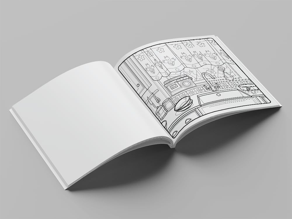 Cute & Comfy Coloring Book for Adults - Bold Easy - Imagem 5