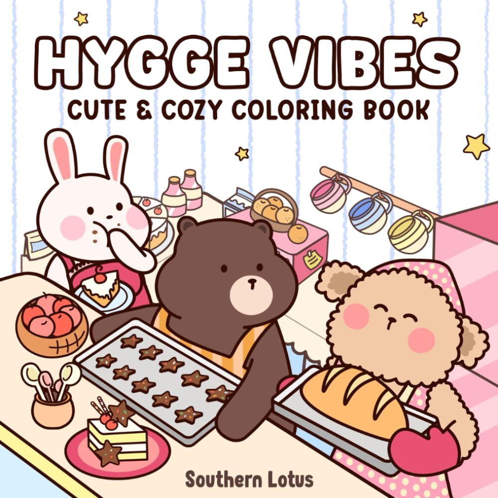 Hygge Vibes: Coloring Book, Southern Lotus