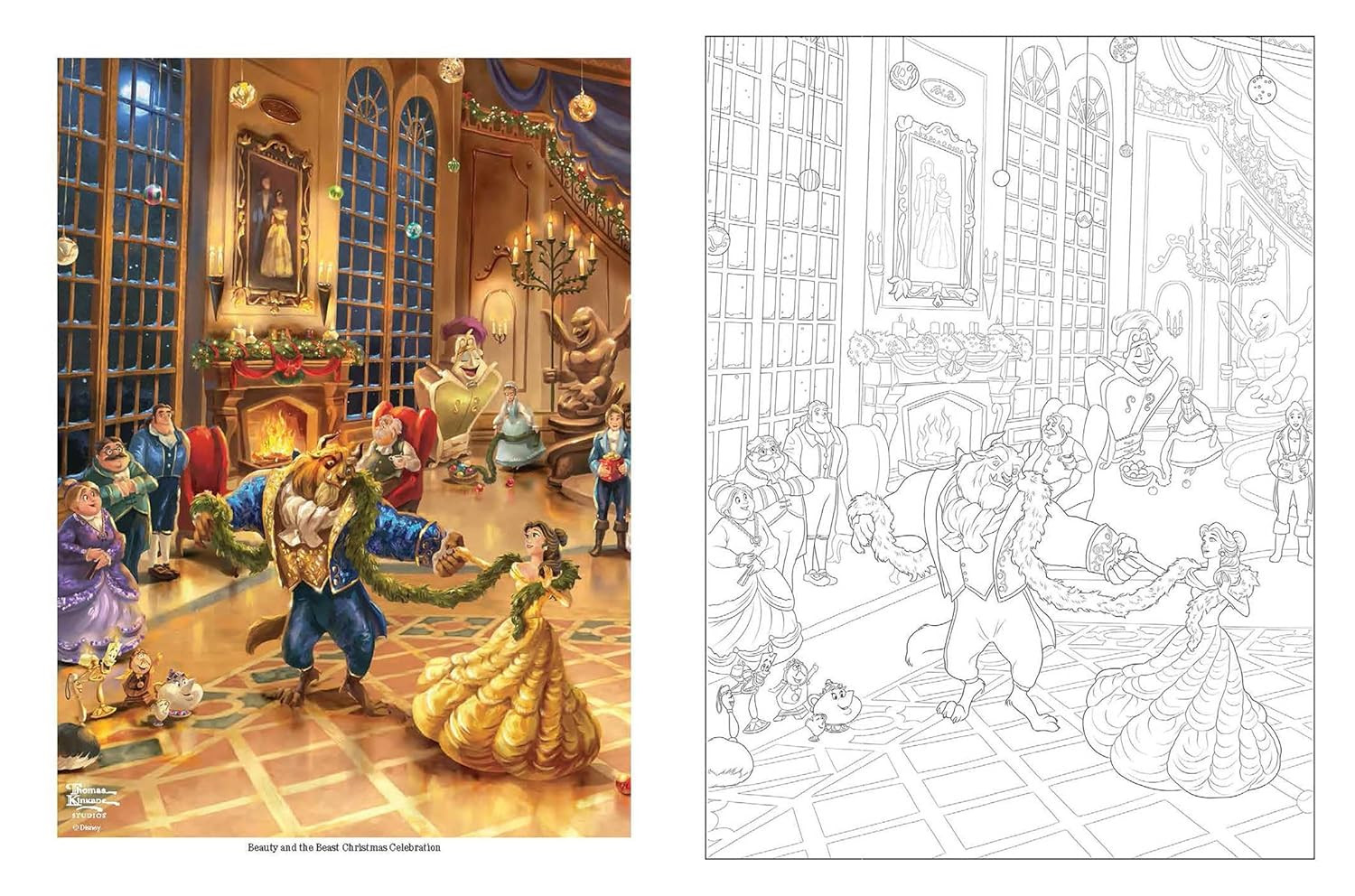 Disney Dreams Collection Thomas Kinkade Studios Celebrations Coloring Book - Imagem 5