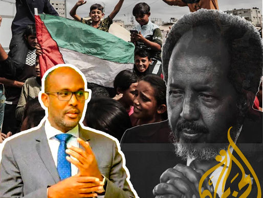 Somali president Hassan SHeikh Mahmud and EX Minister Abdiweli Suufi Jibriil