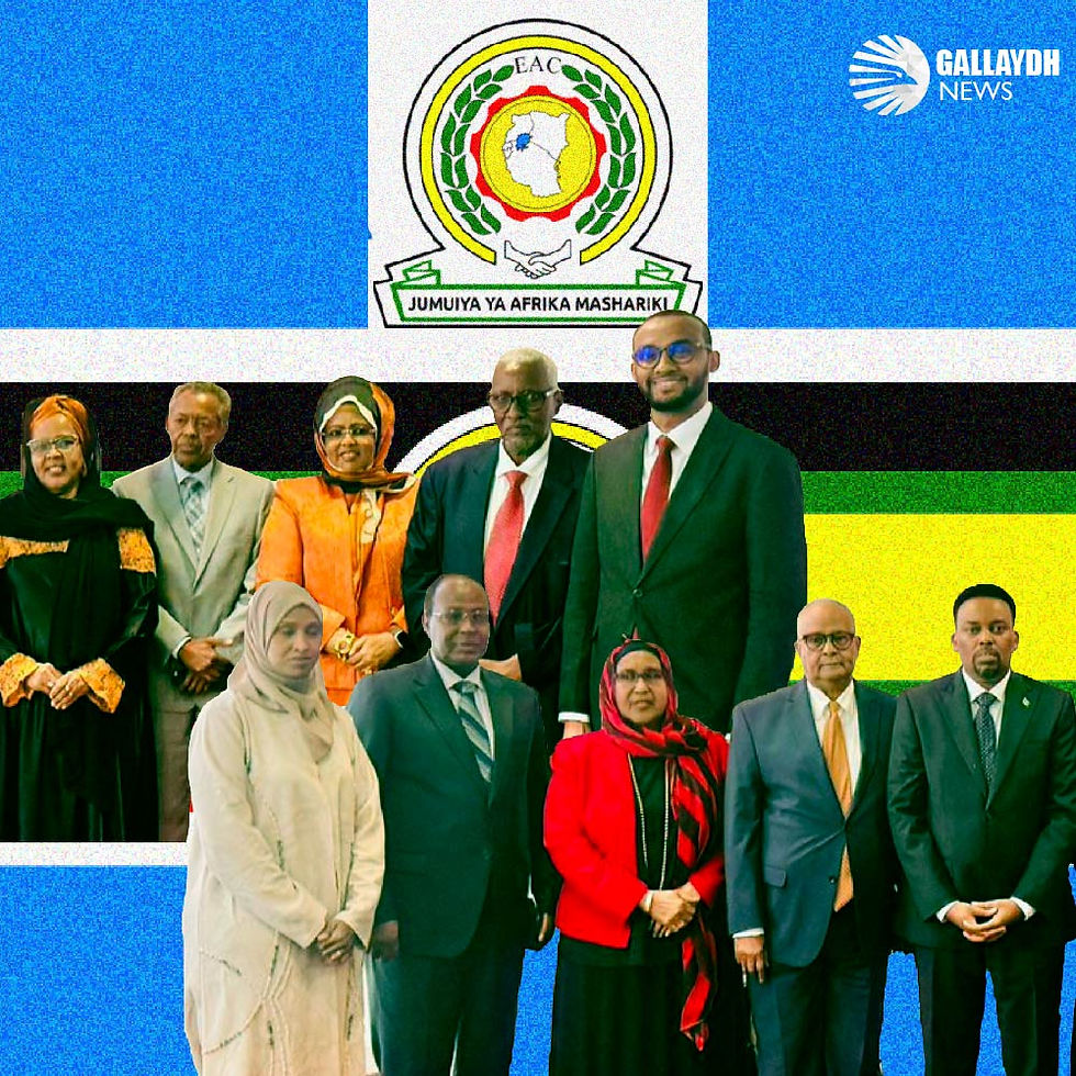 Nine Somali representatives were sworn in Monday to the East African Community Legislative Assembly