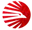 Gallaydh official logo featuring a stylized red falcon, representing the brand name.