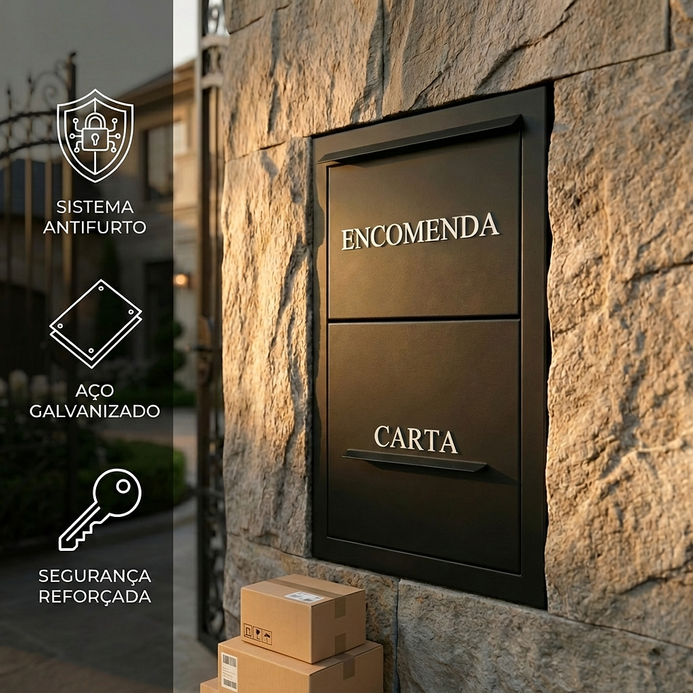 Miniatura: Caixa de Correio Para Encomendas e Cartas Anti-Furto Grande