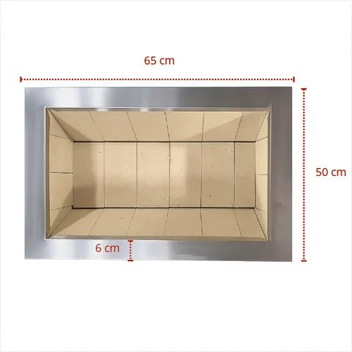 Miniatura: Braseiro De Embutir Para Churrasqueiras E Espaços Gourmet