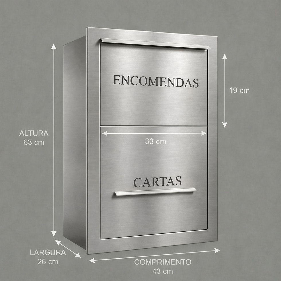 Miniatura: Caixa de Correio Para Encomendas Anti-Furto de Inox