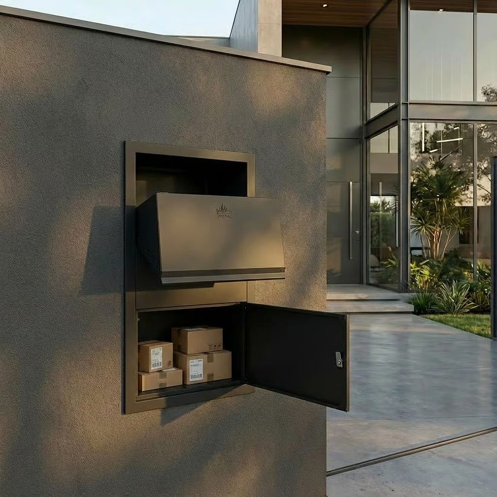 Miniatura: Caixa de Correio Para Encomendas Anti-Furto Abertura Frente