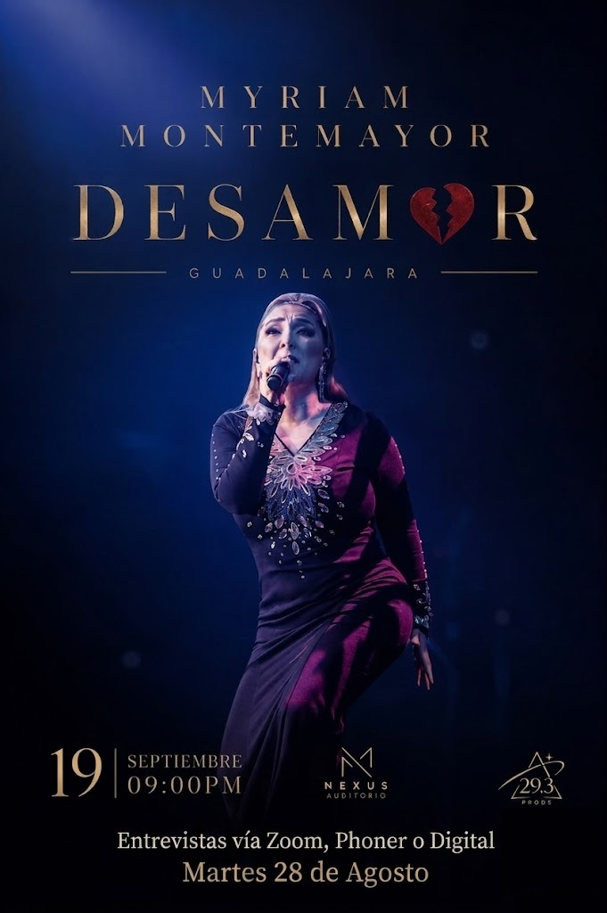 Myriam Montemayor promete una noche de emociones con mariachi y grandes éxitos en Guadalajara