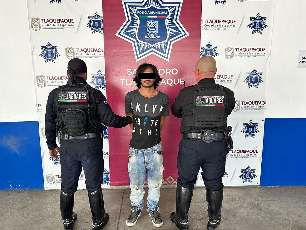 Policía de Tlaquepaque detiene a hombre armado en la colonia Ojo de Agua