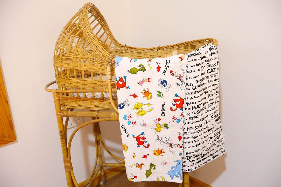 Thumbnail: Dr Seuss baby blanket