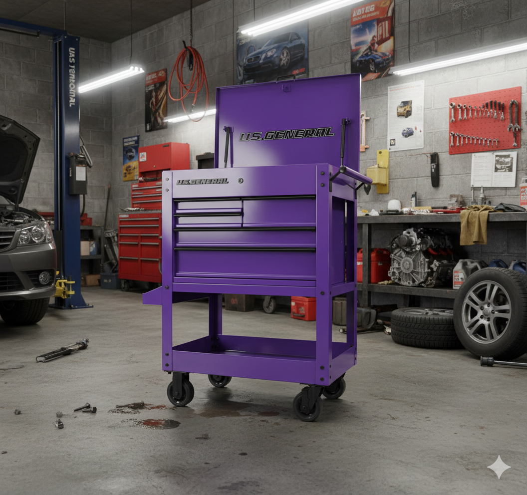 30 in. 5-Drawer Mechanics Cart