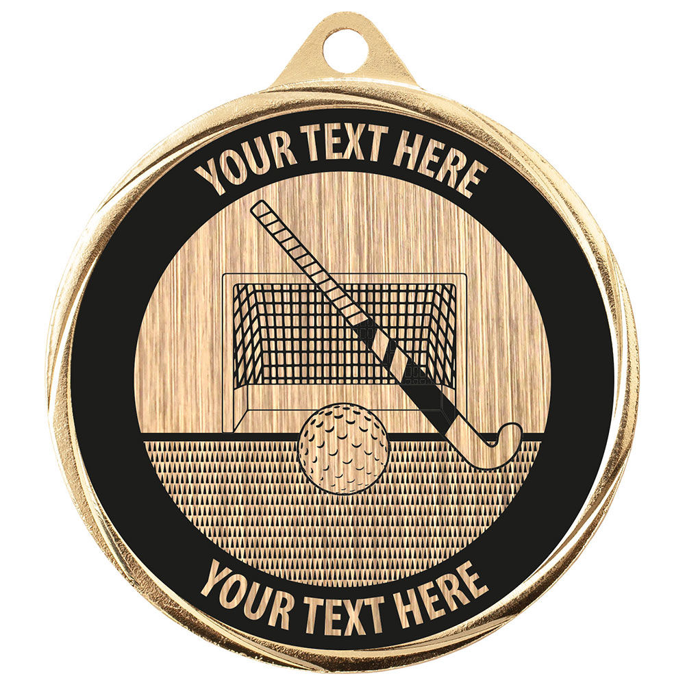 Custom Hockey Medal Gold 70mm MOQ 500