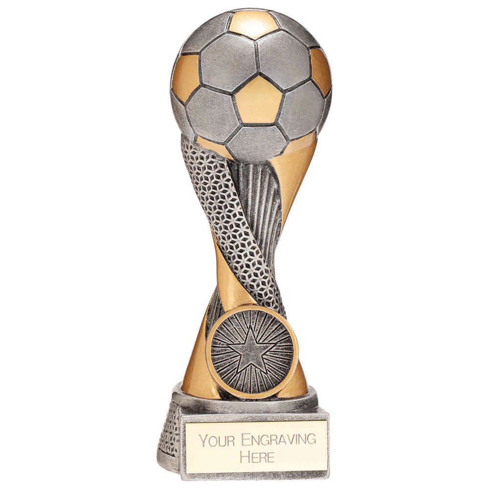 Revolution Football Resin Award Silver 150mm