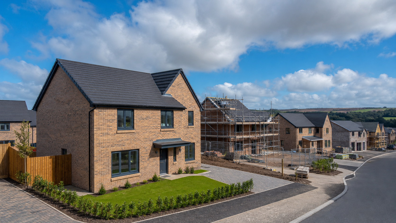 Representative view of an active new-build housing development in Cumnock