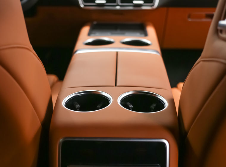 Luxury island transfer vehicle interior