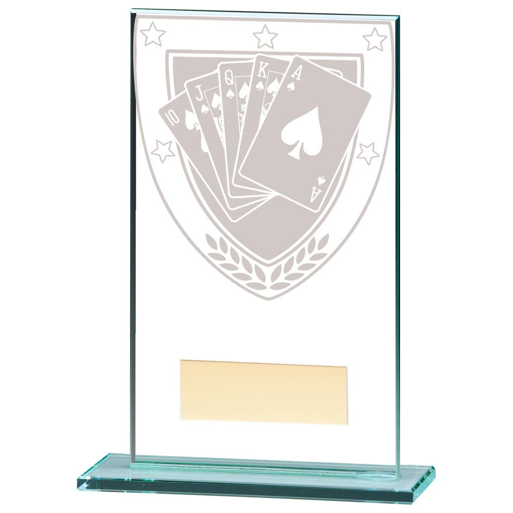 Millennium Poker Jade Glass Award 140mm