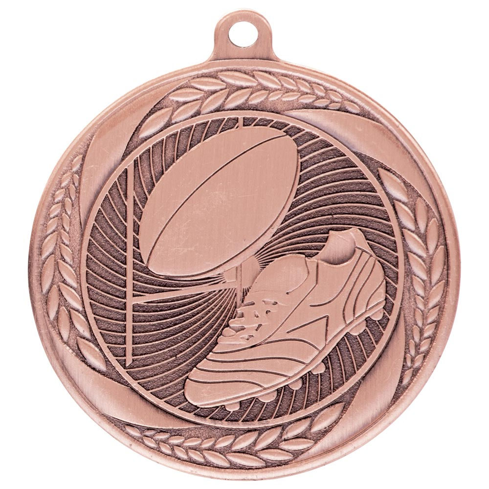 Typhoon Rugby Medal Bronze 55mm