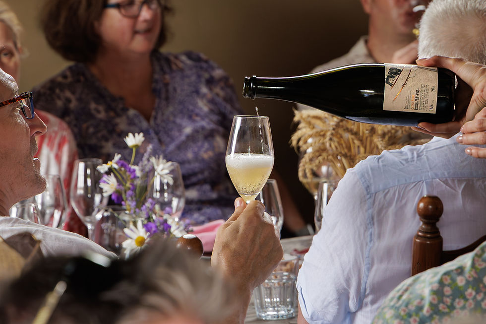 Bluebell Walk with Blue Tin Produce