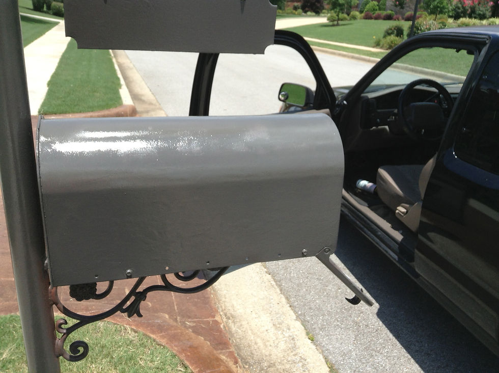 Mailbox With Fresh Coat of Paint