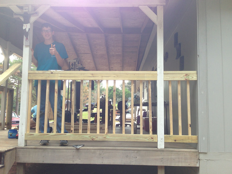 Side View of Porch