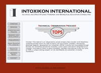 Red, white, and black simple but bold website with logo featured front and center